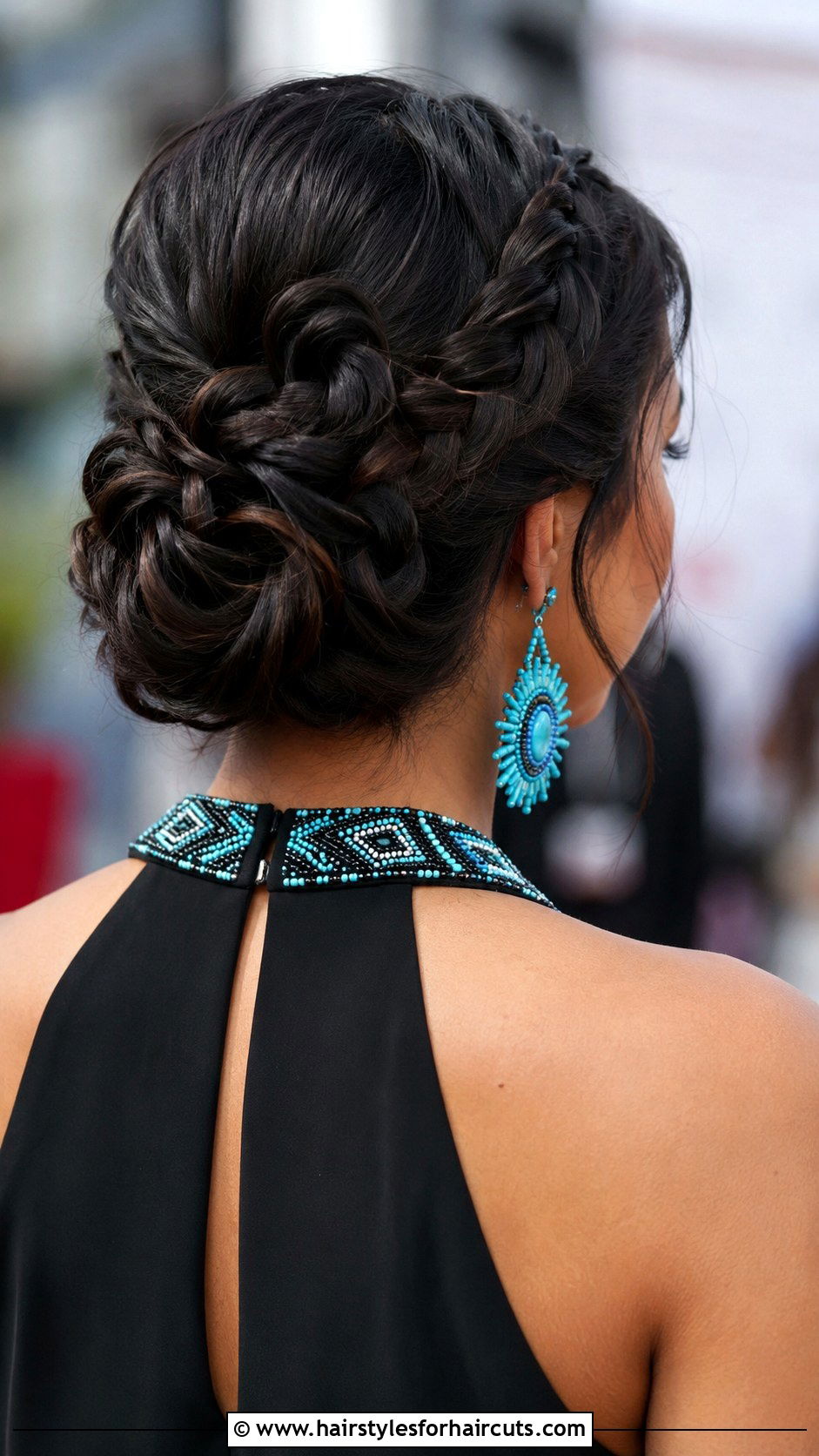 Native American Loop Braid Updo - 25 native hairstyles - 25 native hairstyles