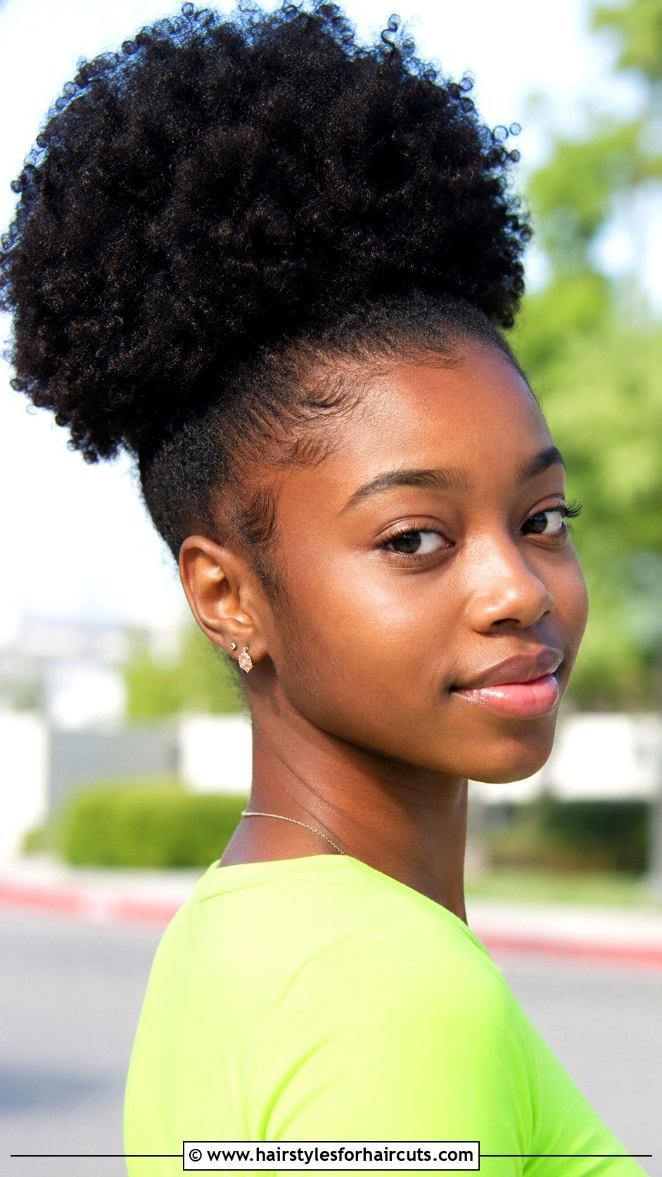 Natural Afro Puff - 25 black girl hairstyles braids natural hair - 25 black girl hairstyles braids, natural hair
