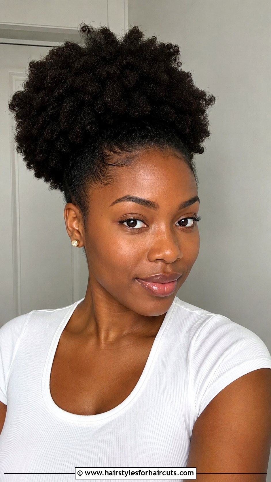 Natural Afro Puff - 25 african hairstyles - 25 african hairstyles