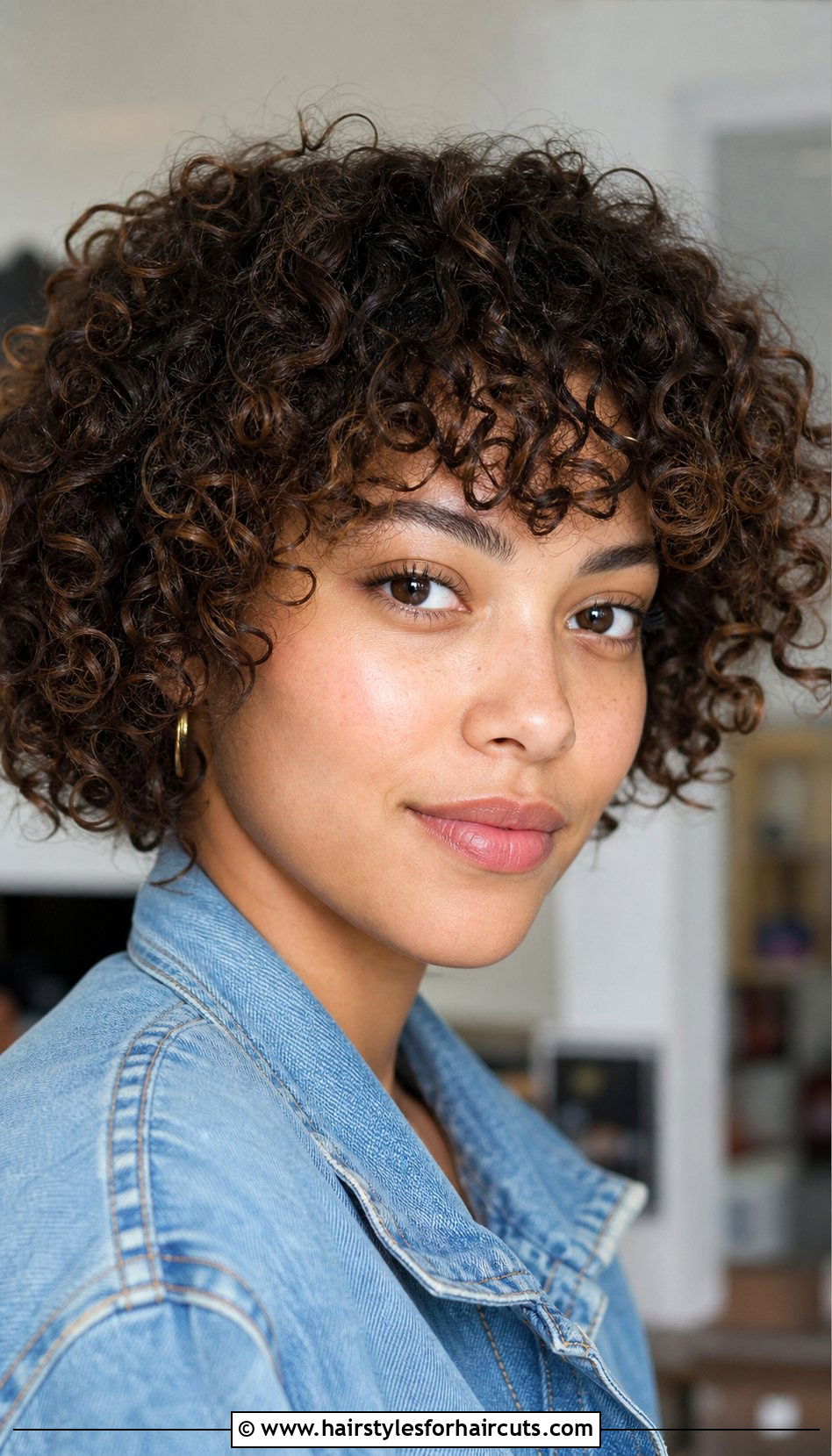 Natural Curly Bangs - 25 cute hairstyles for short curly black hair - 25 cute hairstyles for short curly black hair