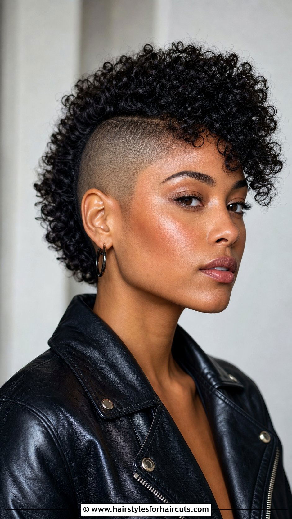 Natural Curly Mohawk - 25 cute hairstyles for short curly black hair - 25 cute hairstyles for short curly black hair