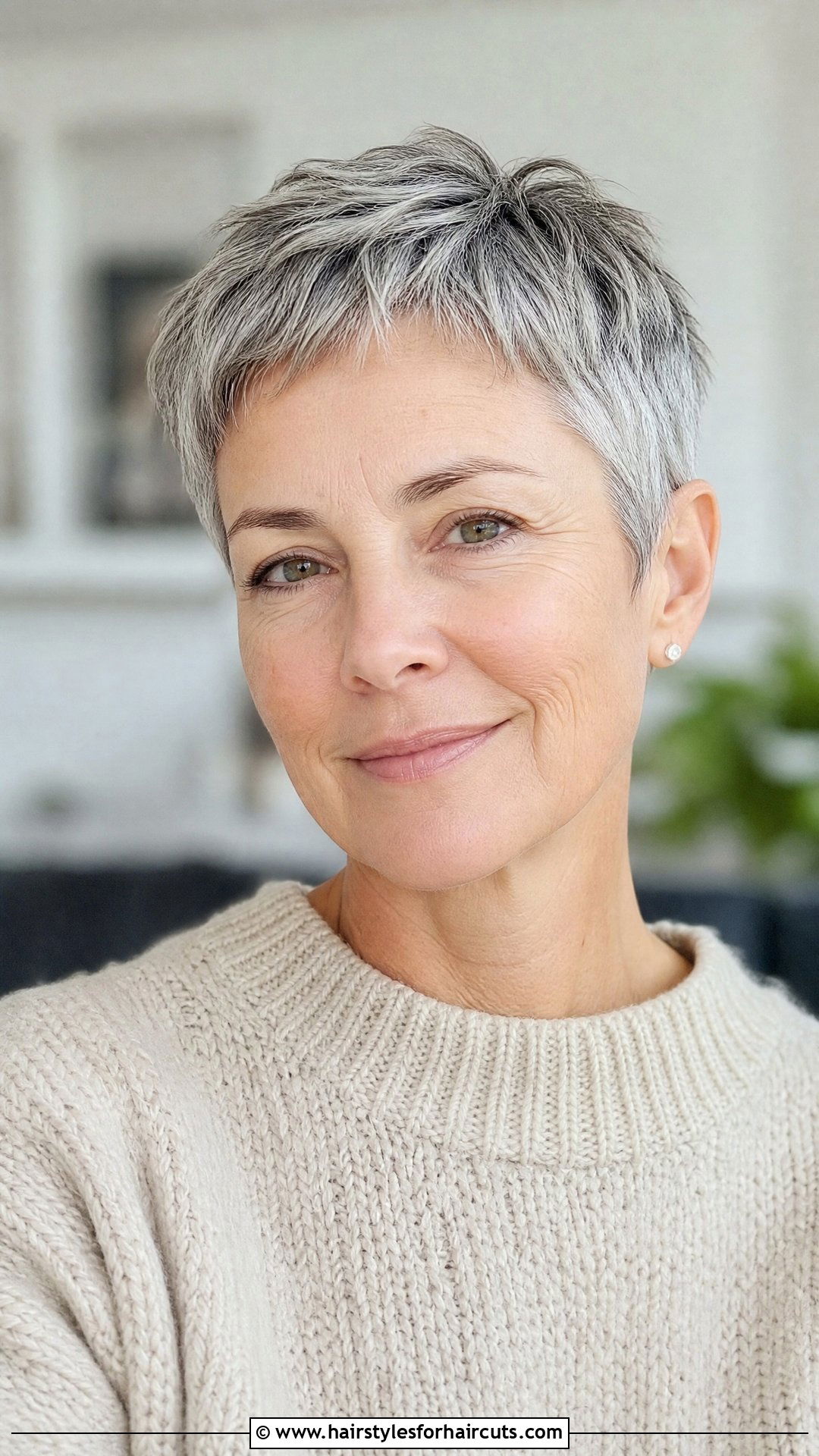 Natural Gray Pixie Cut - 25 jamie lee curtis haircuts - 25 jamie lee curtis haircuts