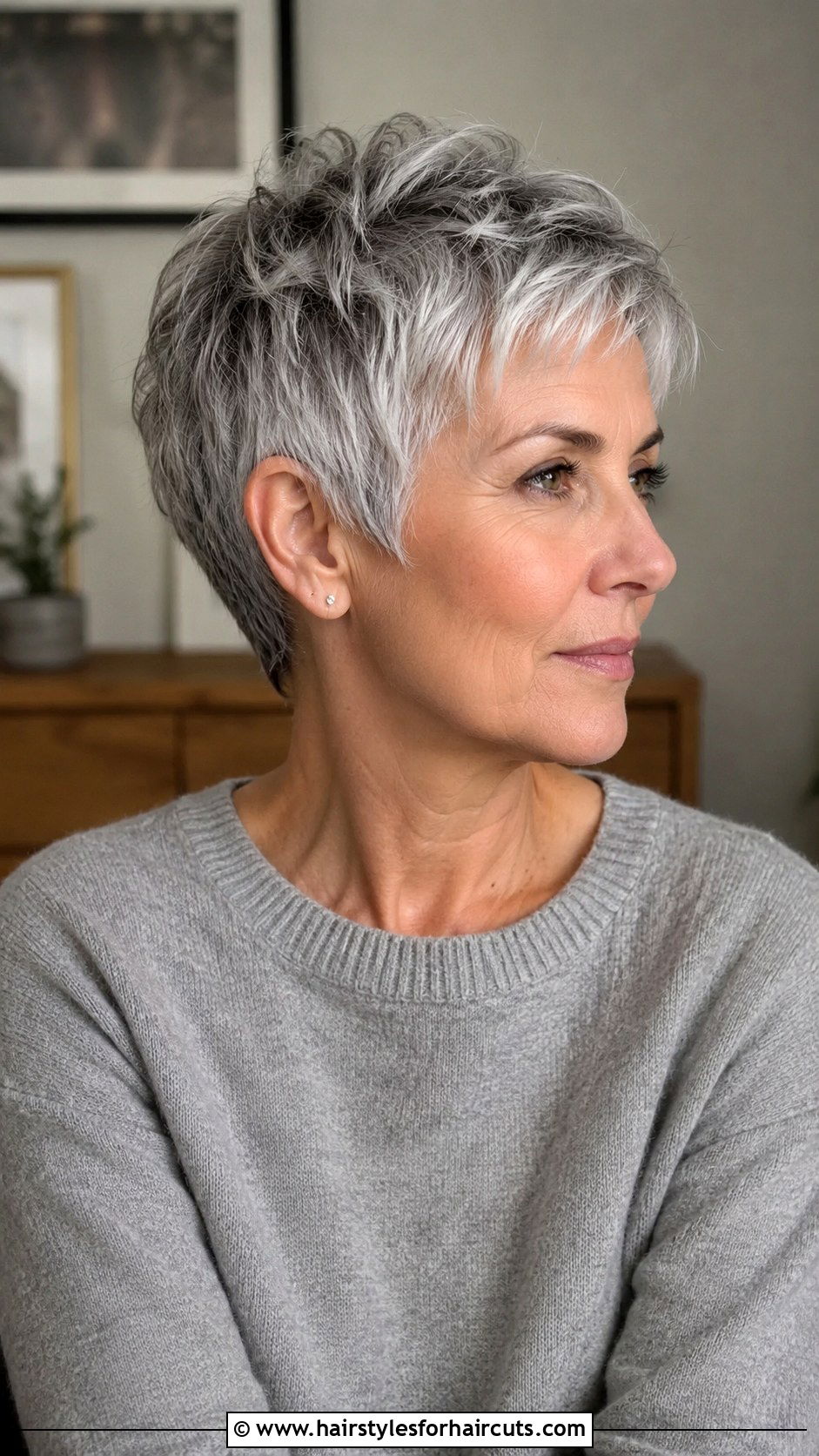 Natural Silver Grey Short Cut - 25 grey hair short haircuts - 25 grey hair short haircuts