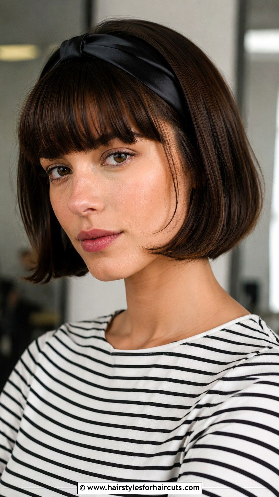 Neat Wrap With French Bob - 25 wrap hairstyles for short hair - 25 wrap hairstyles for short hair