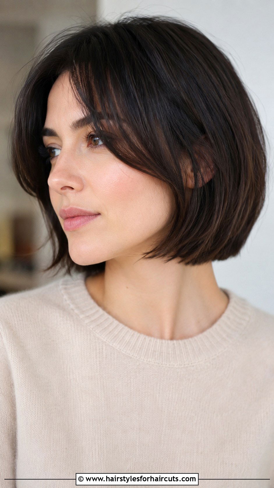 Neck Length Bob With Curtain Bangs - 25 curtain bangs haircuts straight hair - 25 curtain bangs haircuts straight hair