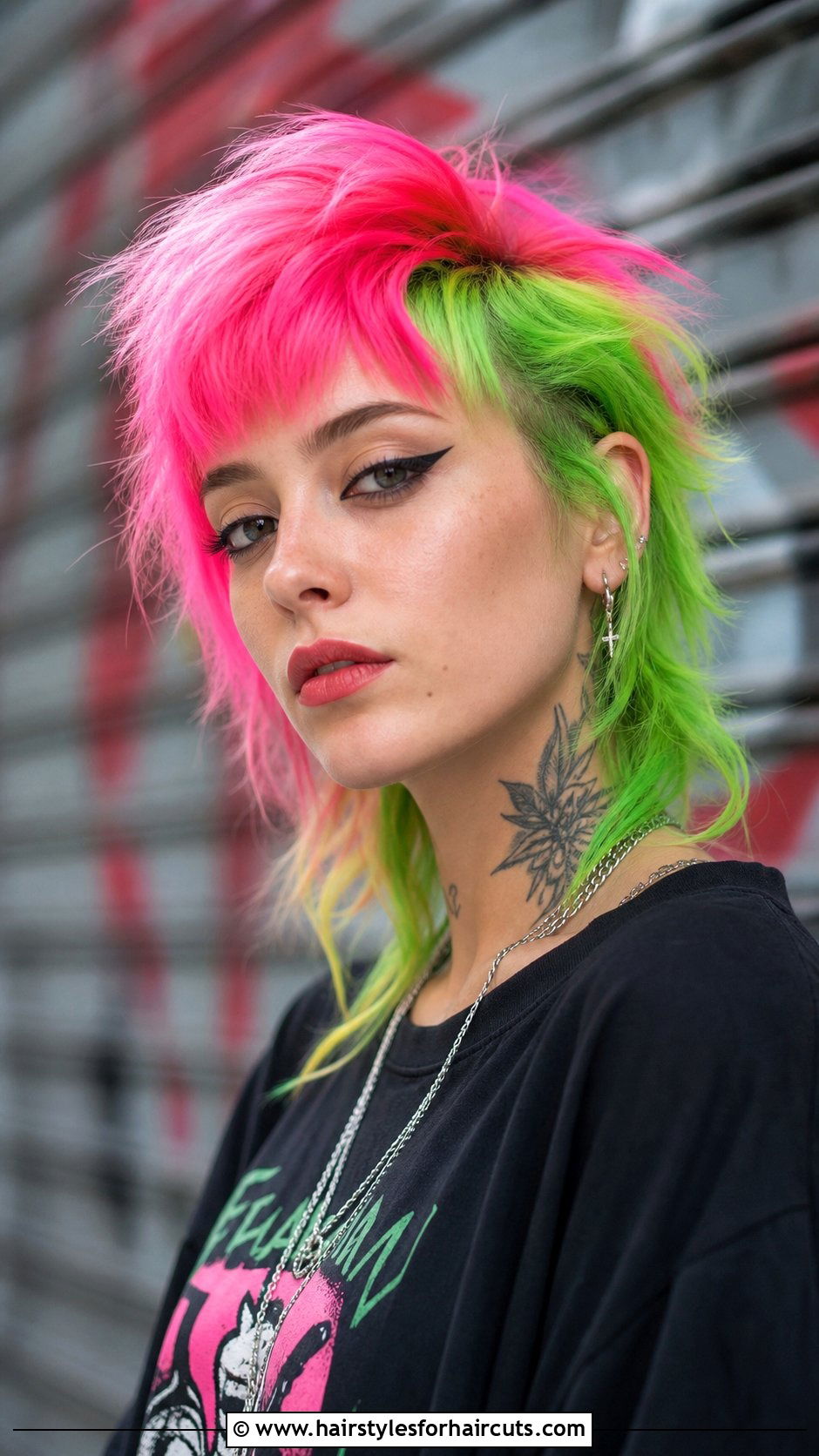 Neon Dye Haircut - 25 worst funny haircuts - 25 worst funny haircuts