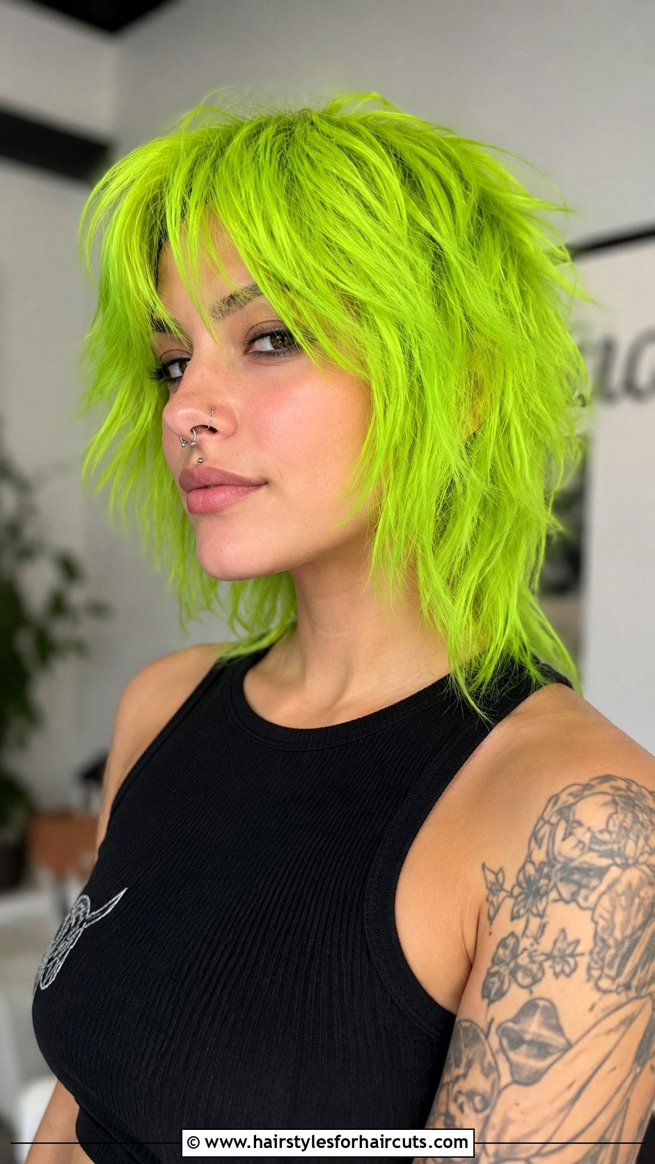 Neon Green Scene Haircut - 25 scene girl haircuts - 25 scene girl haircuts