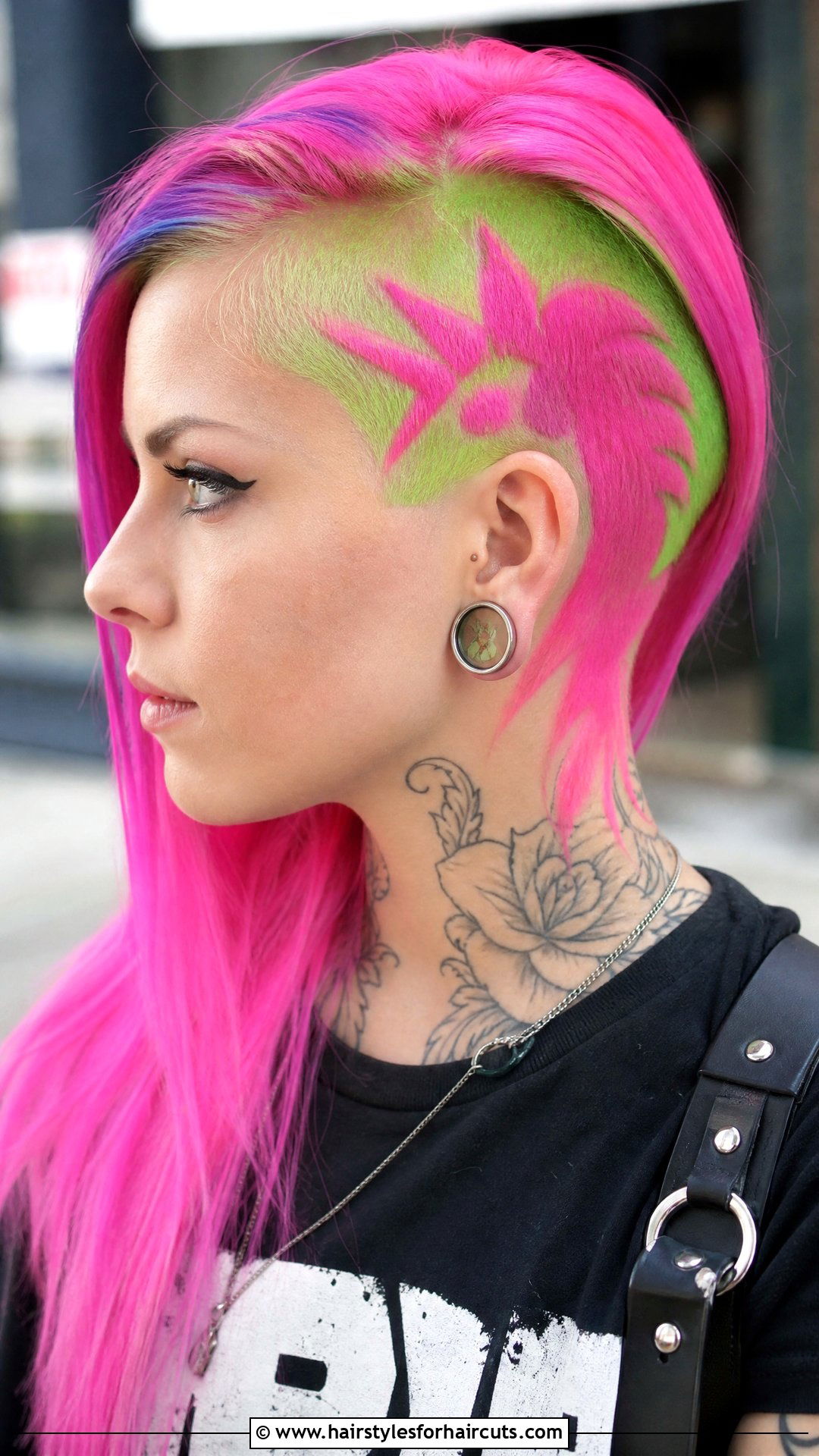 Neon Unicorn Undercut Straight Hair - 25 unicorn haircuts straight hair - 25 unicorn haircuts straight hair