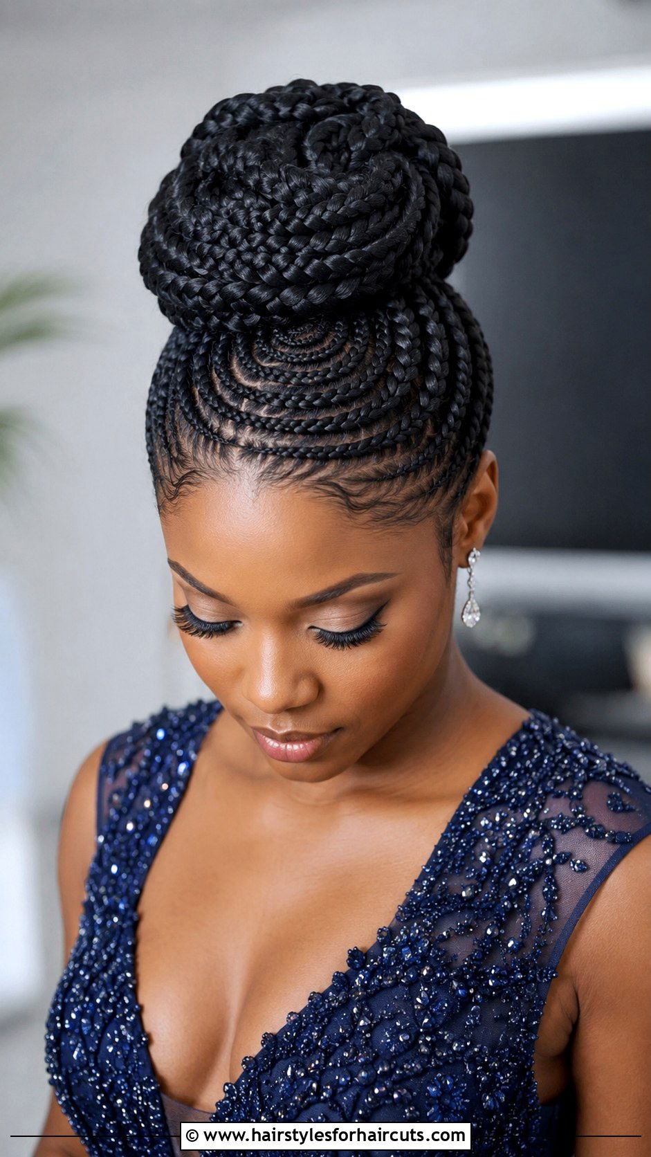 Nested Braided Bun Black Hair - 25 elegant bun hairstyles for black hair - 25 elegant bun hairstyles for black hair