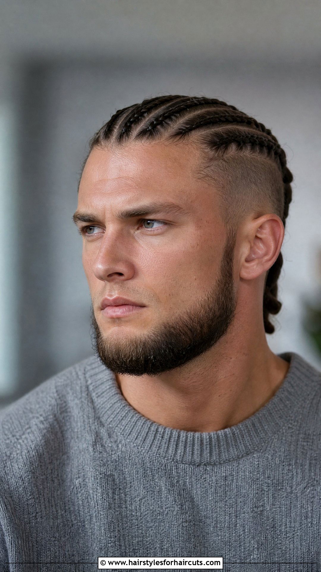 Norse Braided Top And Chin Curtain - 25 viking facial hairstyles - 25 viking facial hairstyles