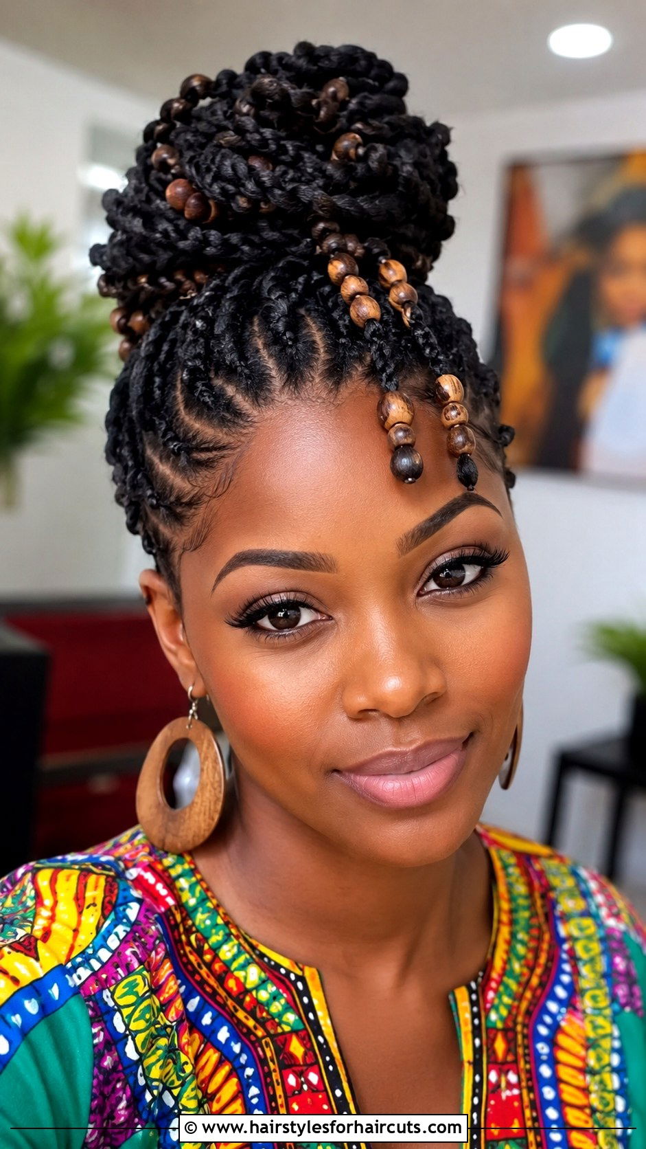 Nubian Twist Updo - 25 egyptian hairstyles - 25 egyptian hairstyles