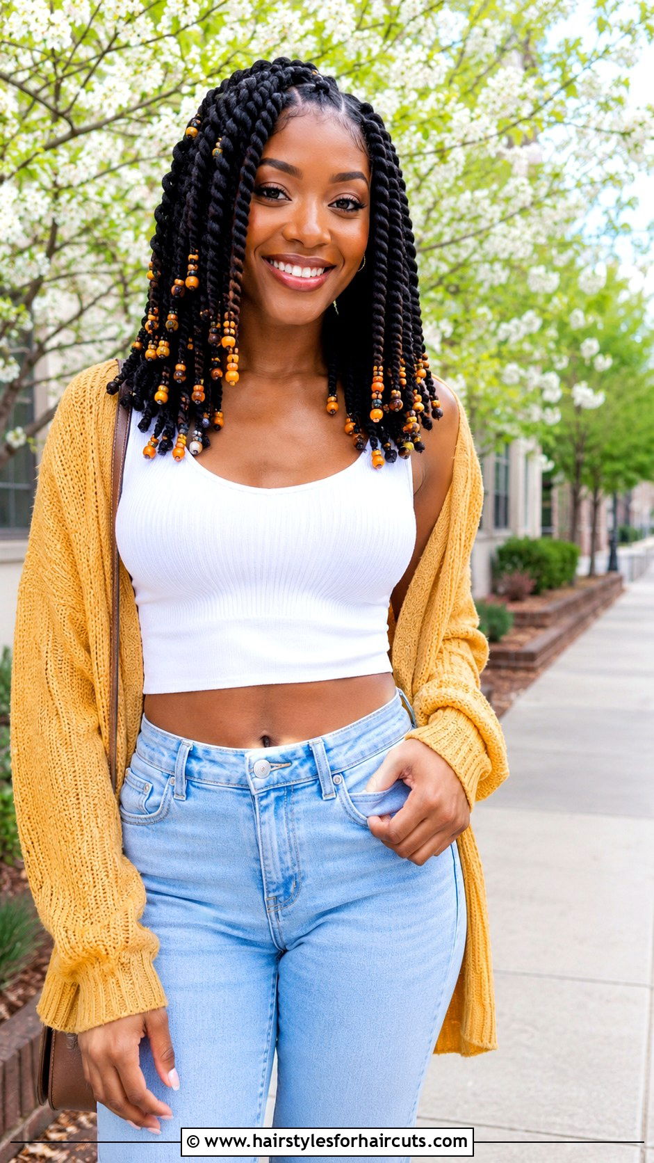 Nubian Twists With Beads - 25 beaded hairstyles - 25 beaded hairstyles