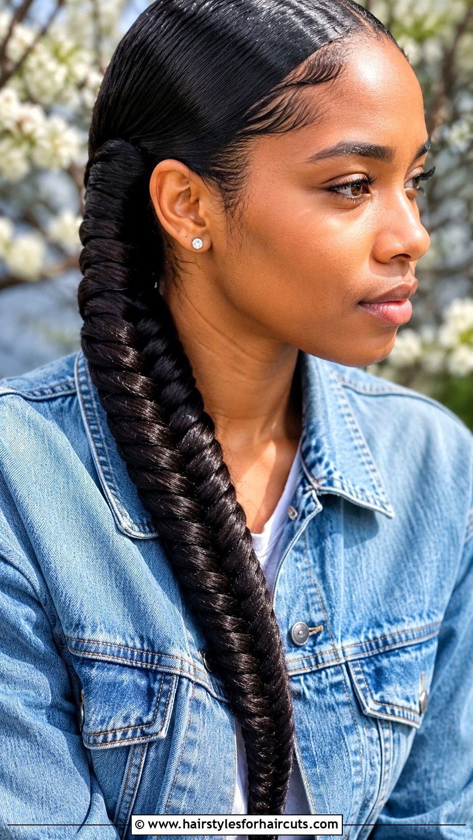 One Fishtail Braid - 25 one braid hairstyles for black hair - 25 one braid hairstyles for black hair