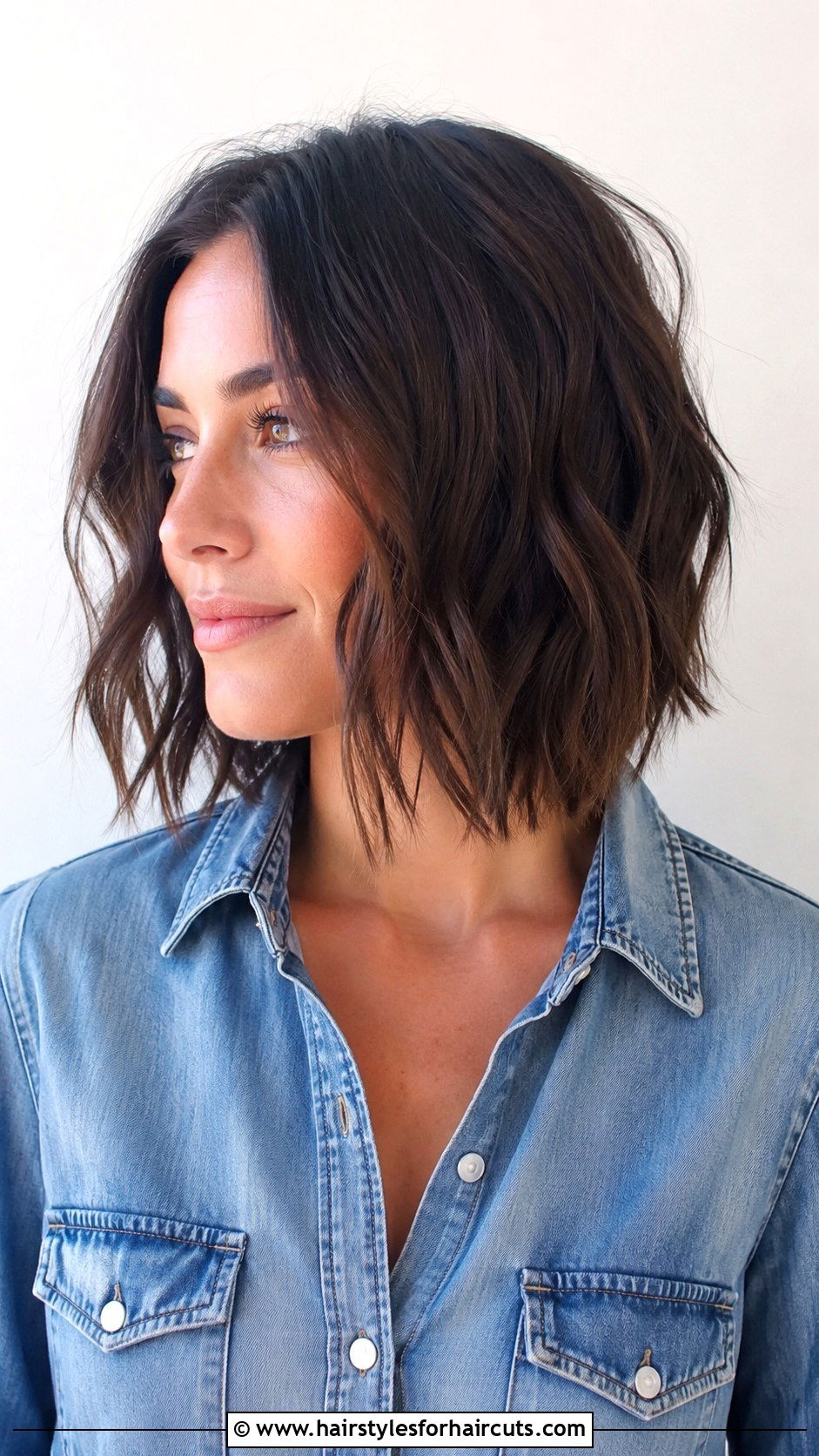 One Inch Textured Lob - 25 1 inch of haircuts off - 25 1 inch of haircuts off