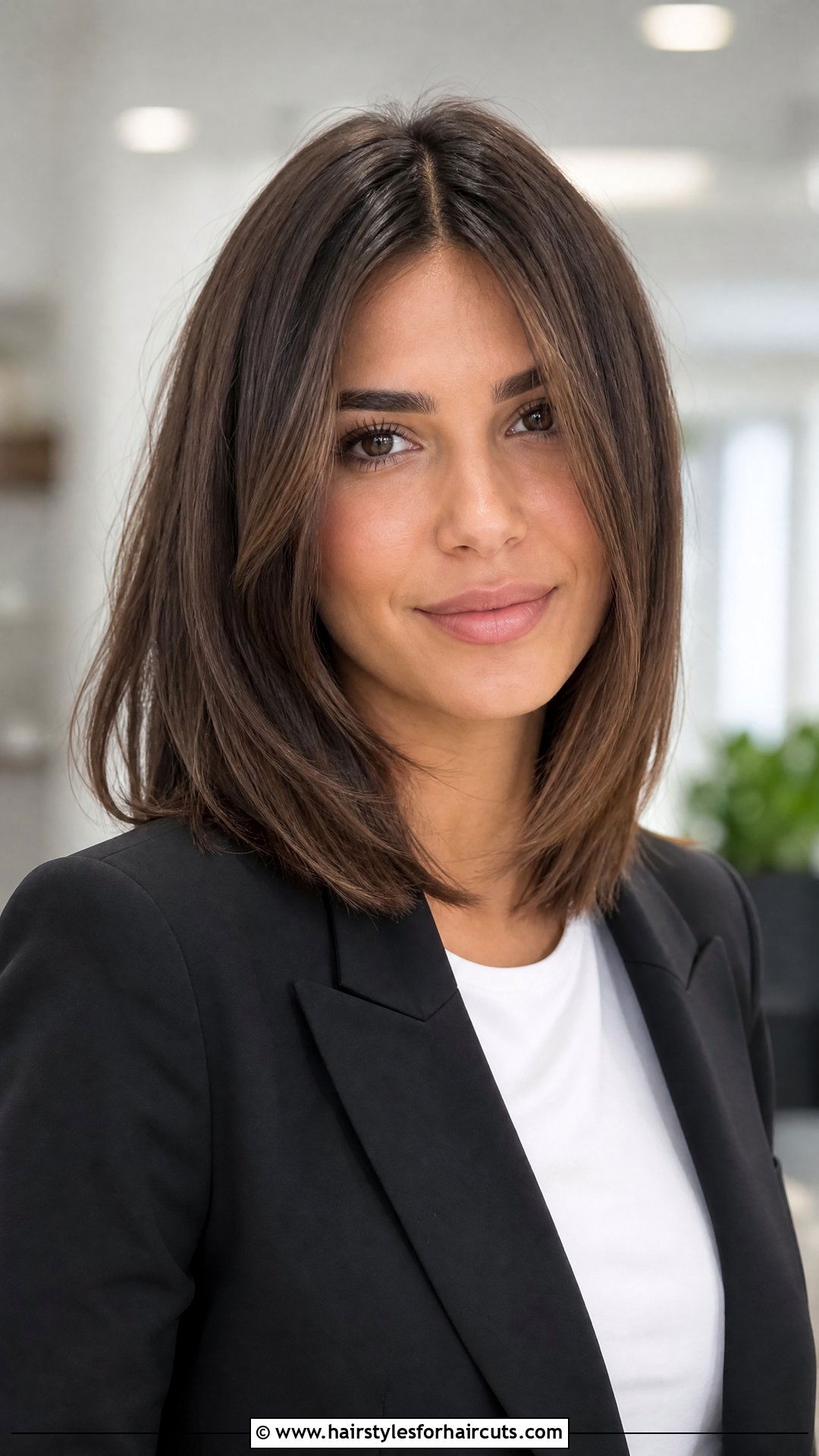 One Length Cut with Face Framing - 25 best haircuts for straight hair women - 25 best haircuts for straight hair women
