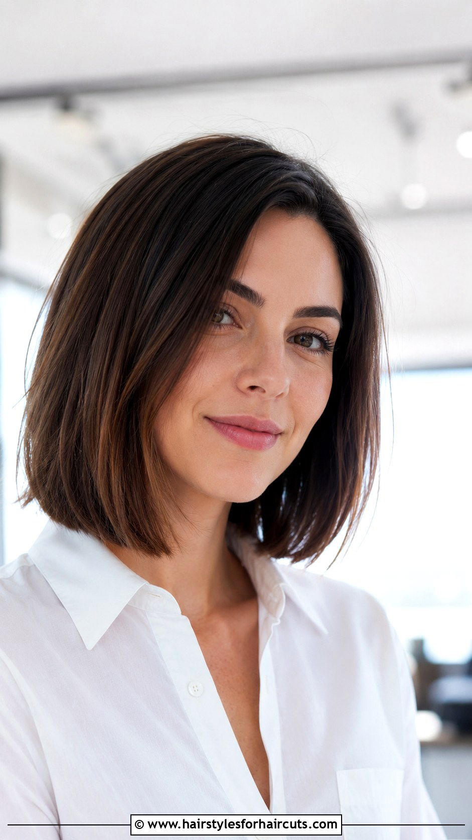 One Length Lob - 25 horizontal haircuts - 25 horizontal haircuts