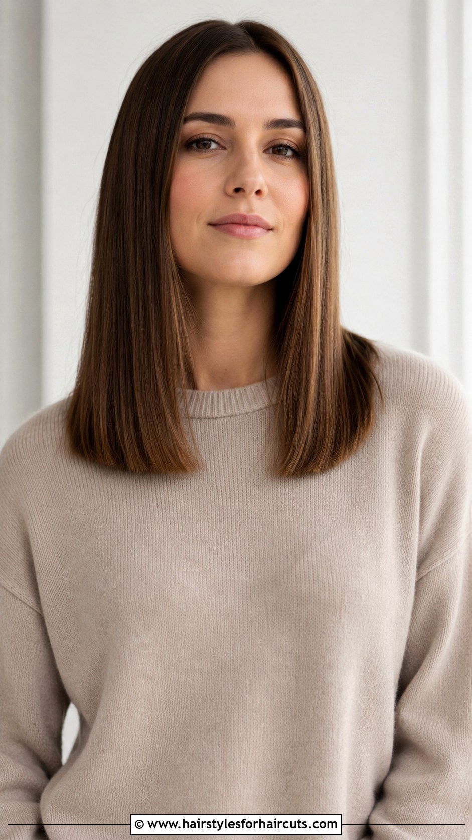 One Length Long Haircut - 25 2 inches of haircuts off - 25 2 inches of haircuts off