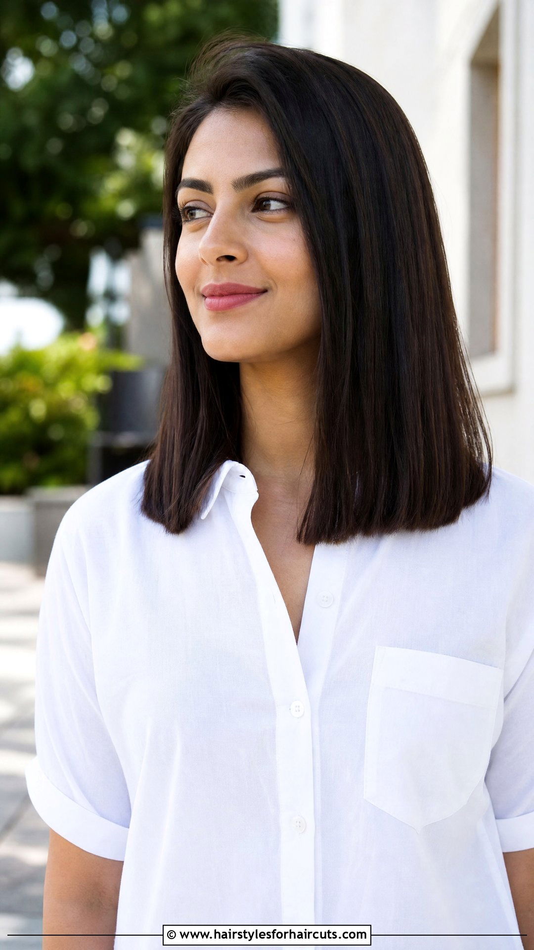 One Length Shoulder Cut - 25 shoulder length haircuts for straight fine hair - 25 shoulder length haircuts for straight fine hair