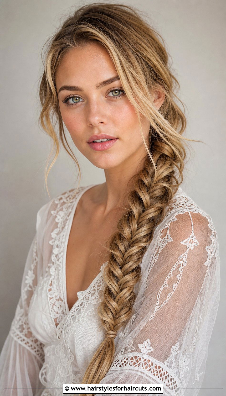 One Side Fishtail Braid - 25 one side hairstyles - 25 one side hairstyles