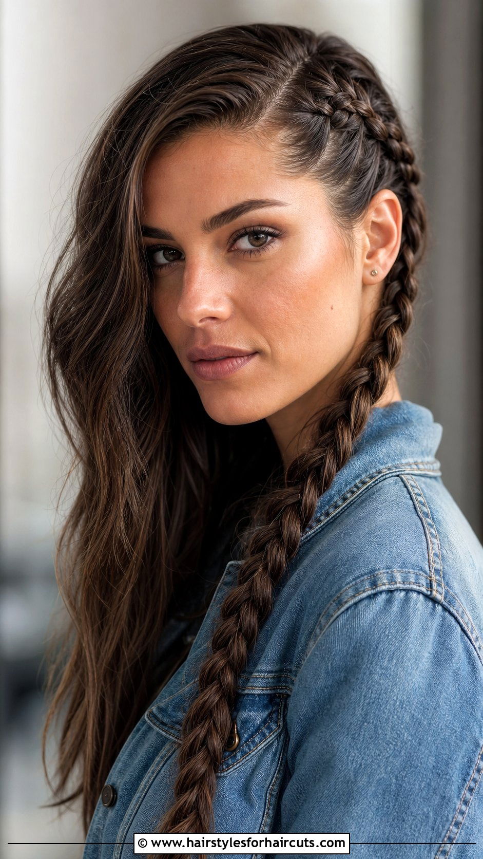 One Side French Braid - 25 one side hairstyles - 25 one side hairstyles