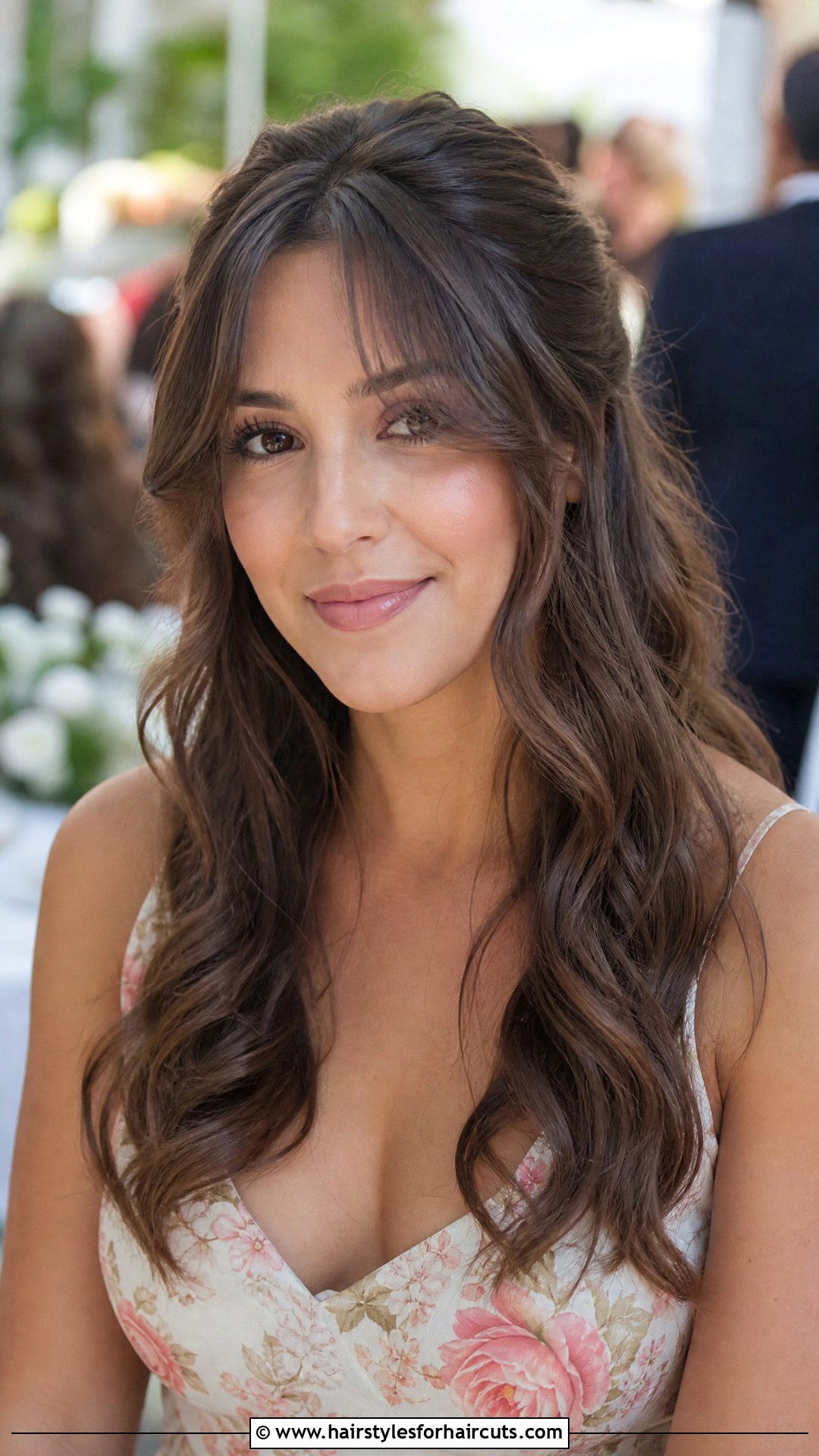 Open Hair Curtain Bangs With Waves Wedding - 25 open hair hairstyles for wedding - 25 open hair hairstyles for wedding
