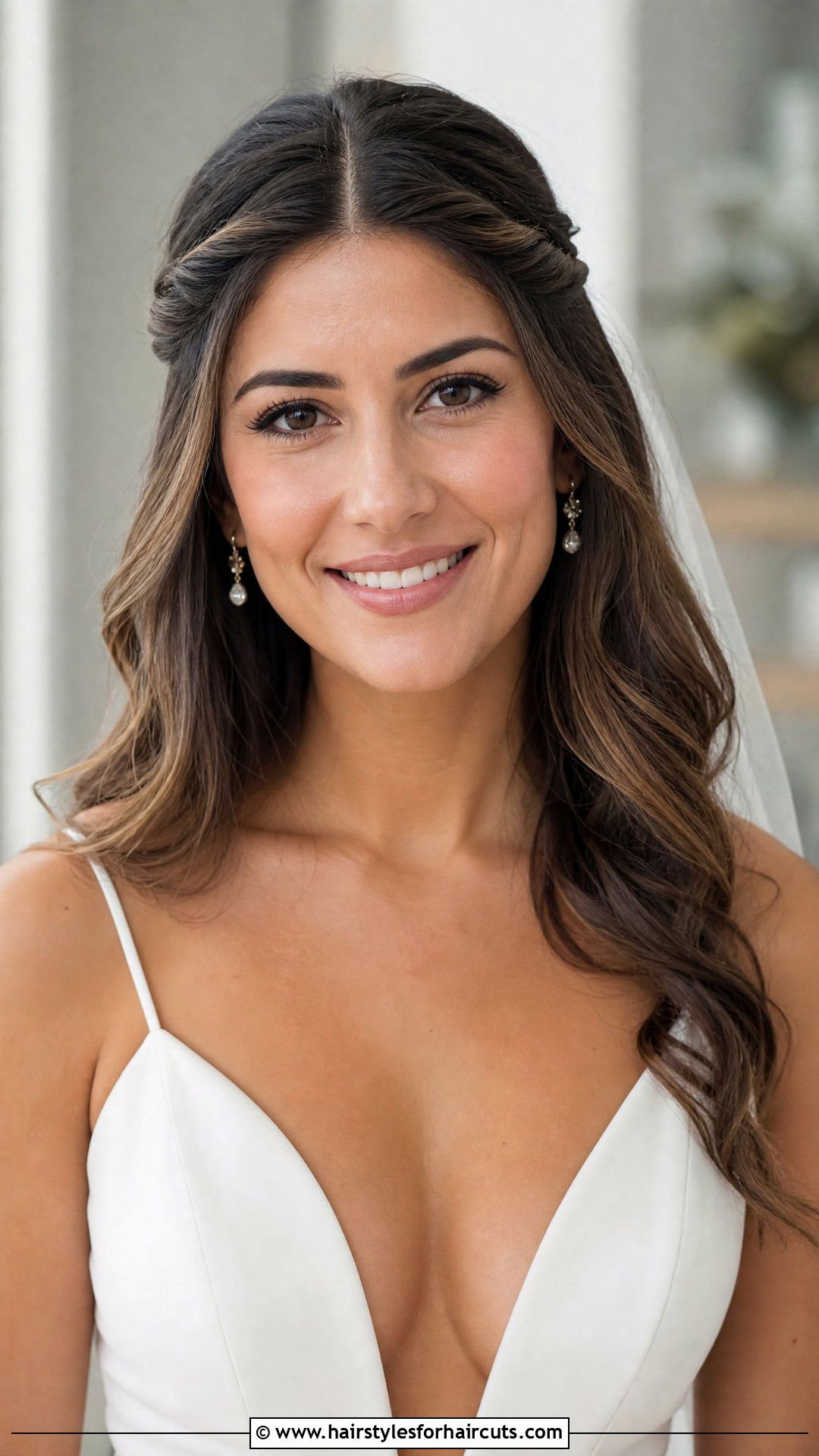 Open Hair Twisted Front Sections Wedding - 25 open hair hairstyles for wedding - 25 open hair hairstyles for wedding