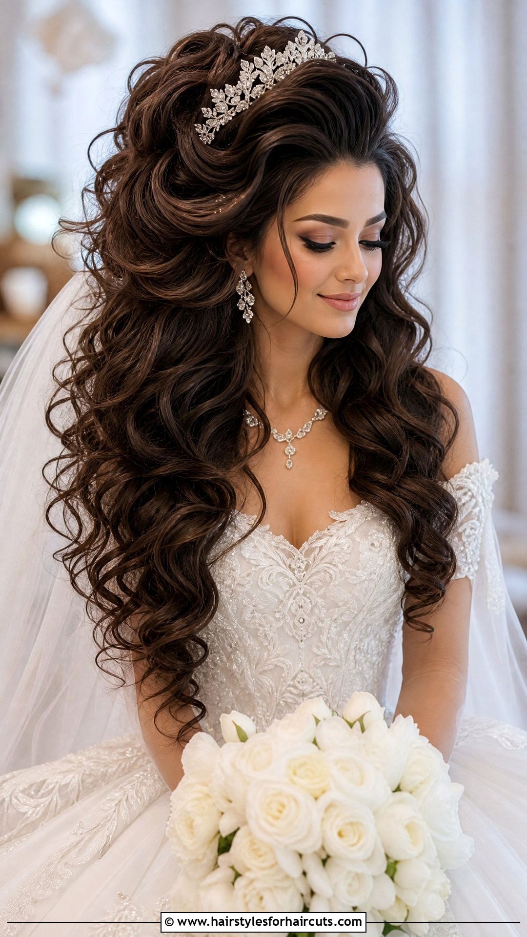 Open Hair Voluminous Curls Wedding - 25 open hair hairstyles for wedding - 25 open hair hairstyles for wedding