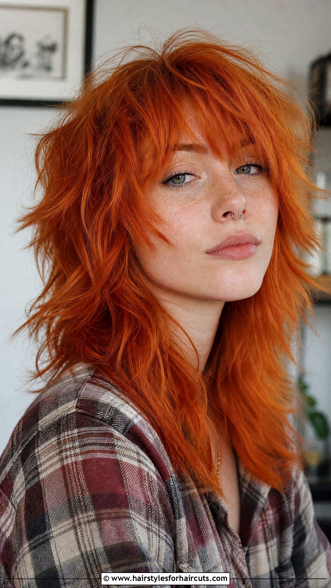 Orange Ginger Wolf Cut - 25 pumpkin hairstyles - 25 pumpkin hairstyles