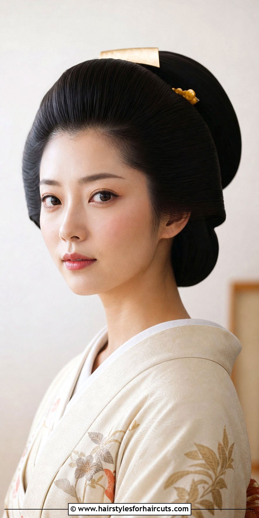 Osafune Traditional Updo - 25 long hair traditional japanese hairstyles - 25 long hair traditional japanese hairstyles