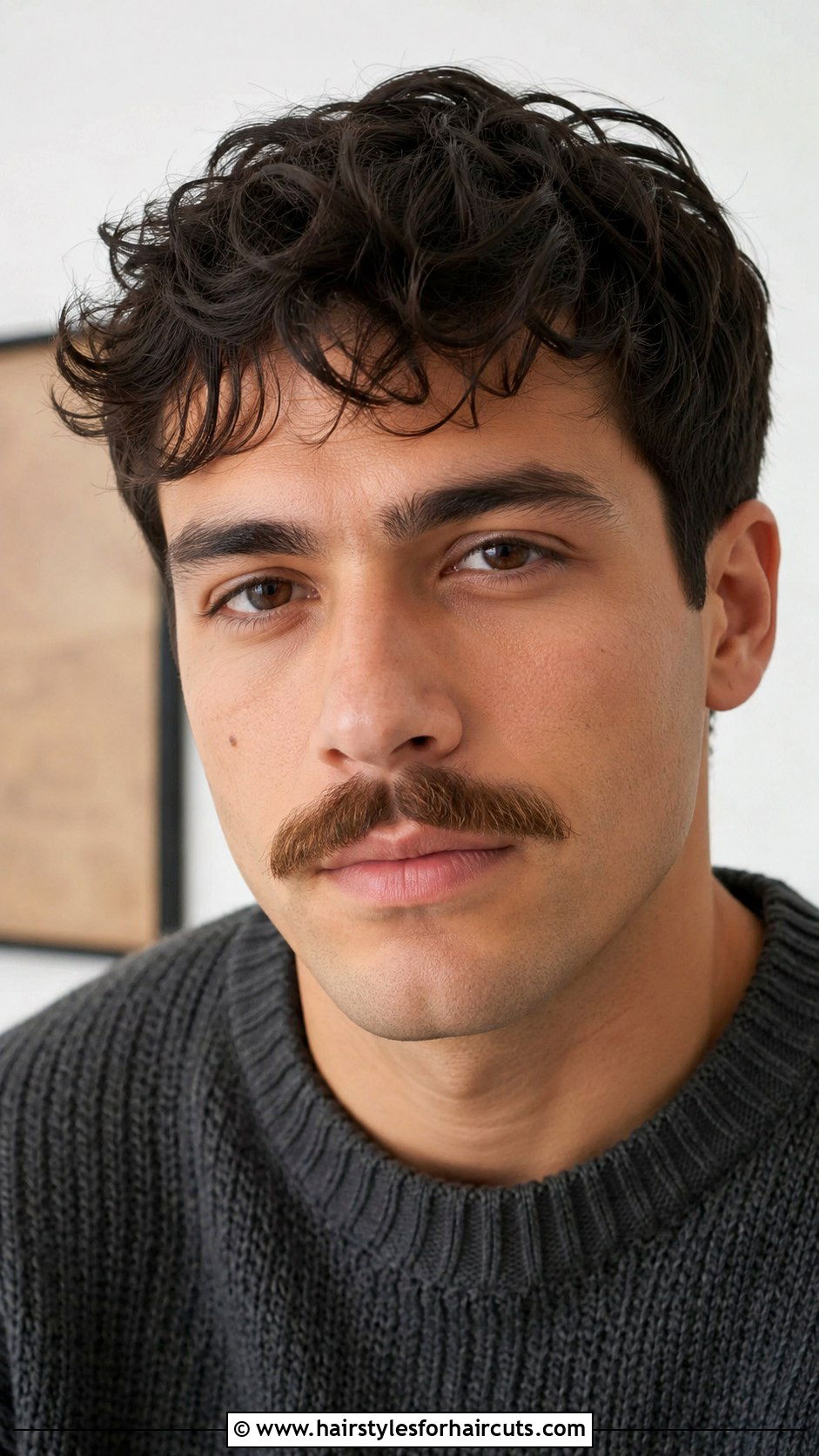 Painters Brush Mustache - 25 facial hairstyles - 25 facial hairstyles