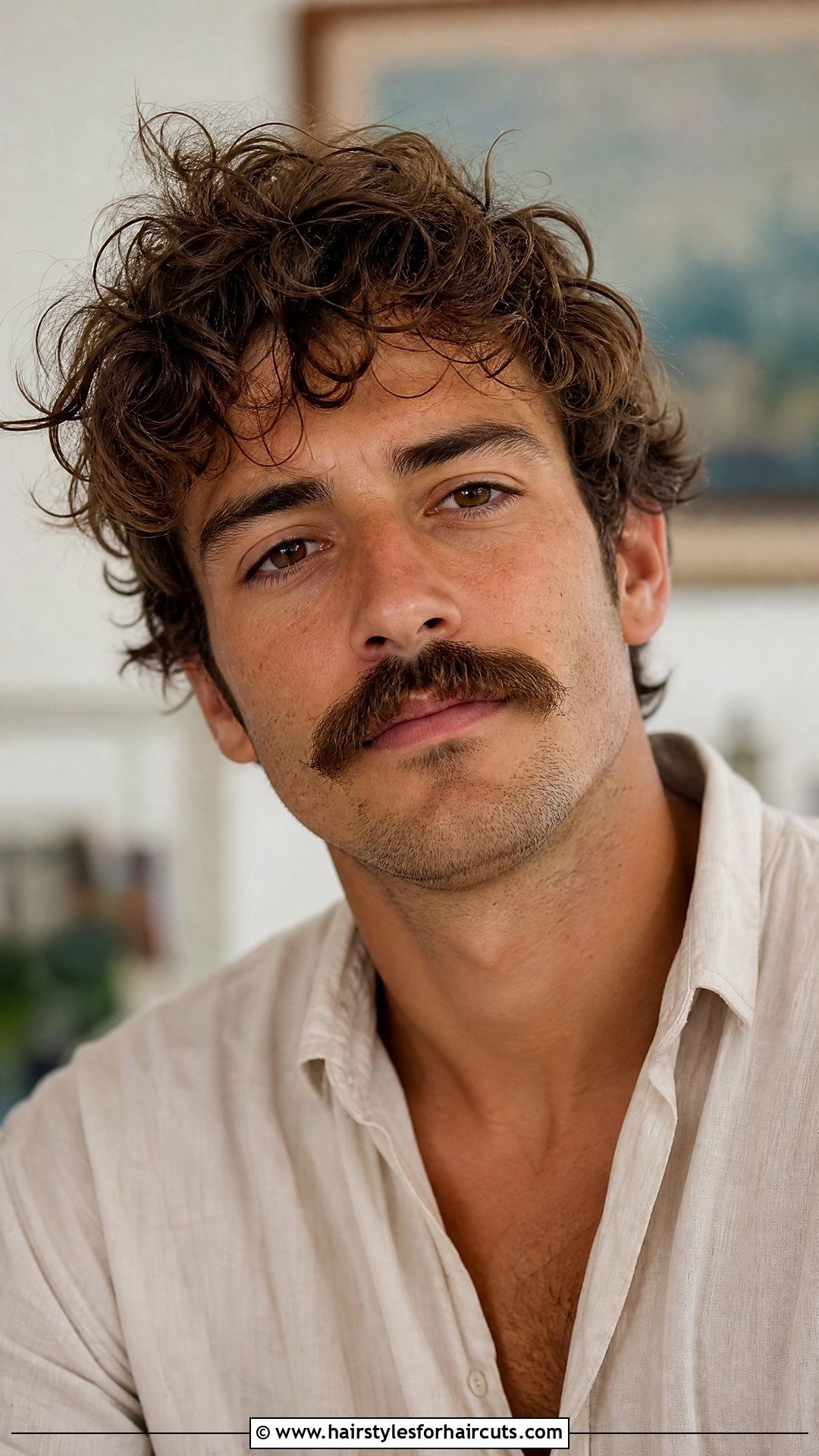 Painters Mustache Look - 25 western facial hairstyles - 25 western facial hairstyles