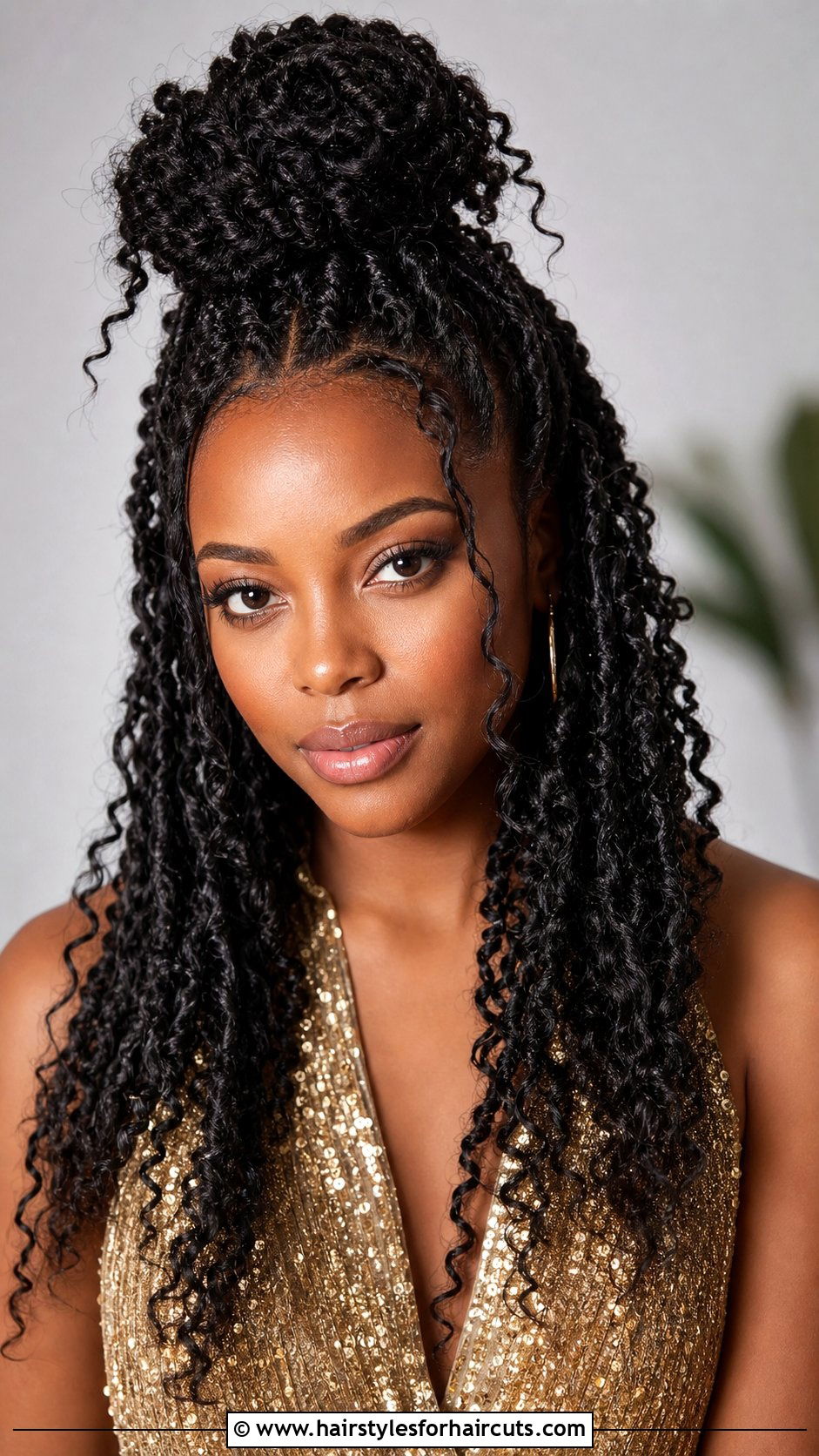 Passion Twists Half Up Half Down - 25 christmas hairstyles for black hair - 25 christmas hairstyles for black hair