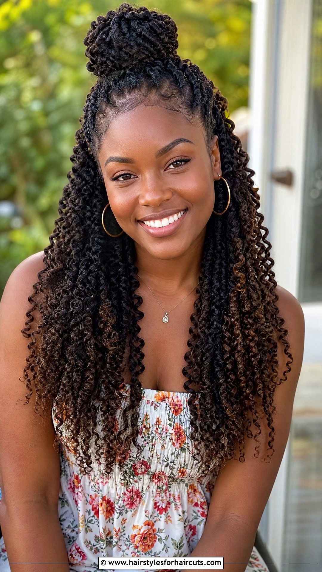 Passion Twists Half Updo - 25 wedding hairstyles for black women - 25 wedding hairstyles for black women