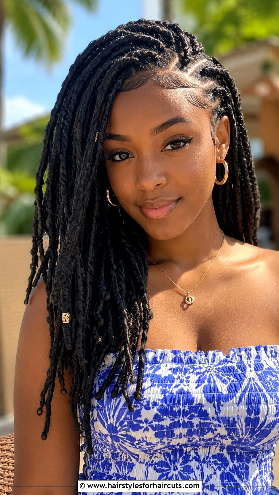 Passion Twists Mid Back - 25 cute black girl hairstyles - 25 cute black girl hairstyles