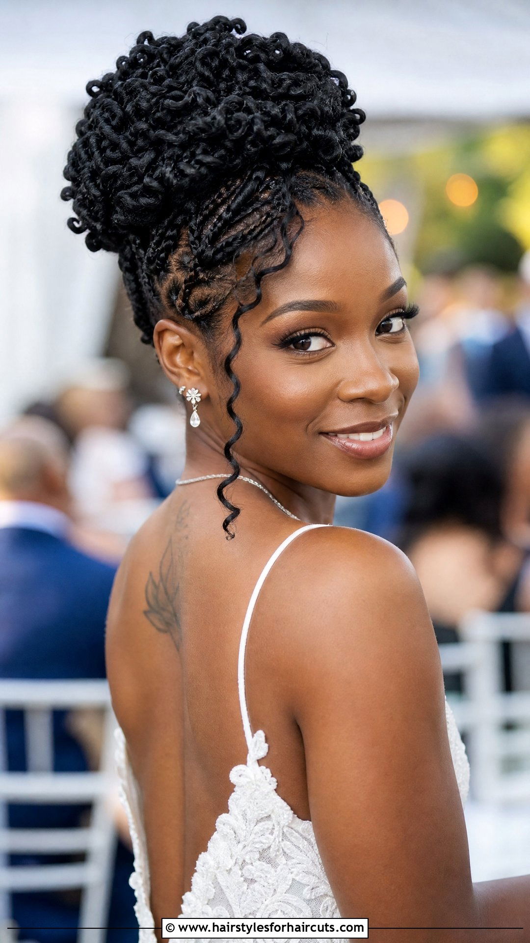Passion Twists Updo Wedding Hairstyle For Black Hair - 25 cute wedding hairstyles for black hair - 25 cute wedding hairstyles for black hair