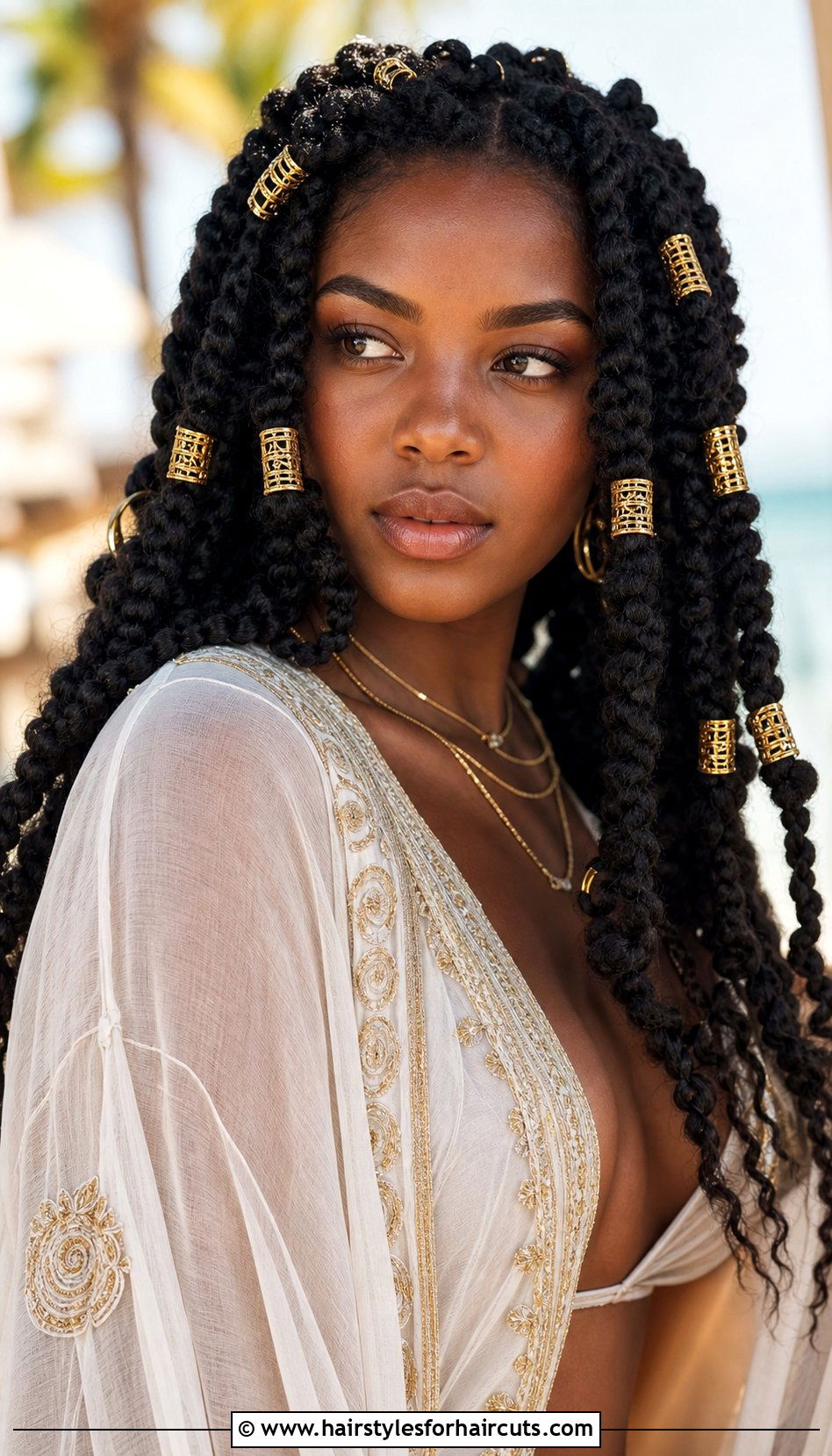 Passion Twists With Hair Rings - 25 hair rings hairstyles - 25 hair rings hairstyles