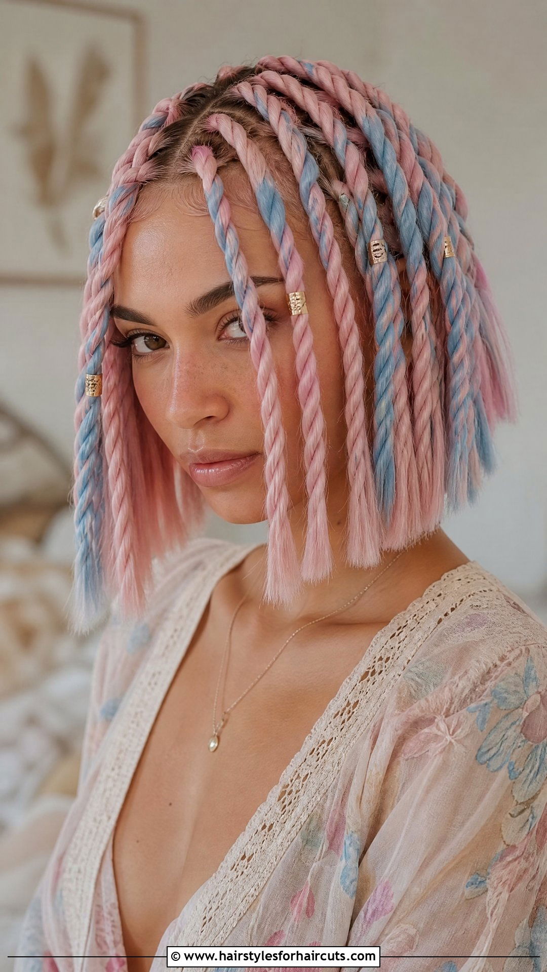 Pastel Pink And Blue Clown Twists - 25 clown haircuts - 25 clown haircuts