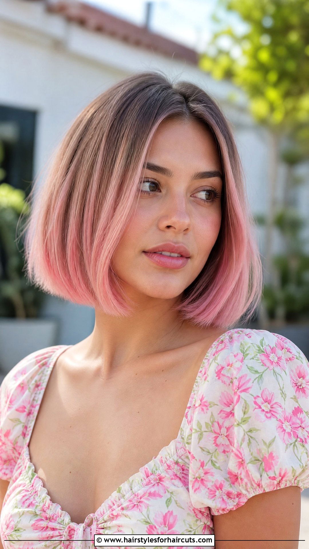 Pastel Pink Ombre Bob Haircut - 25 ombre hairstyles for short hair - 25 ombre hairstyles for short hair