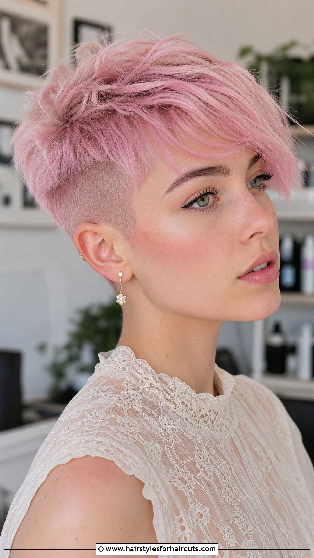 Pastel Pink Pixie Undercut - 25 pixie hairstyles double side shave short hair - 25 pixie hairstyles double side shave short hair