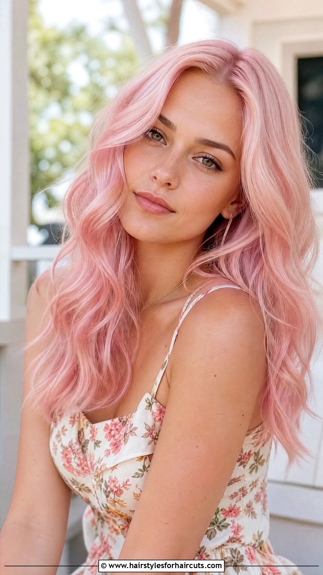 Pastel Pink Wavy Hair - 25 dyeing hairstyles - 25 dyeing hairstyles