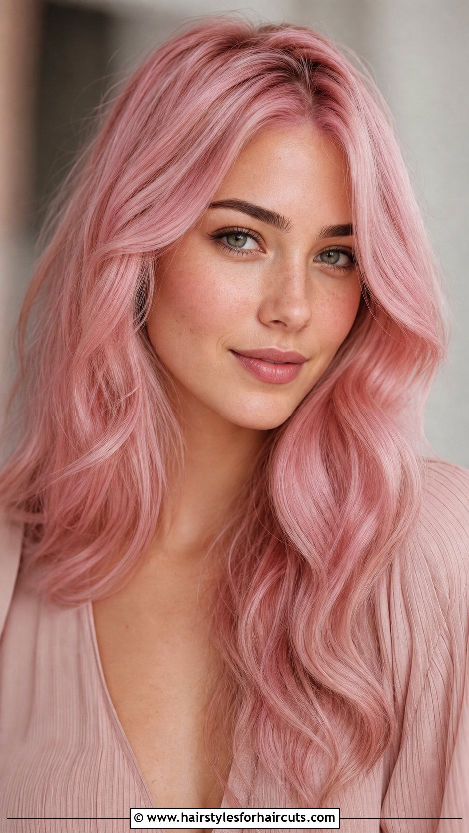 Pastel Pink Wavy Hair - 25 hairstyles and hair colours - 25 hairstyles and hair colours