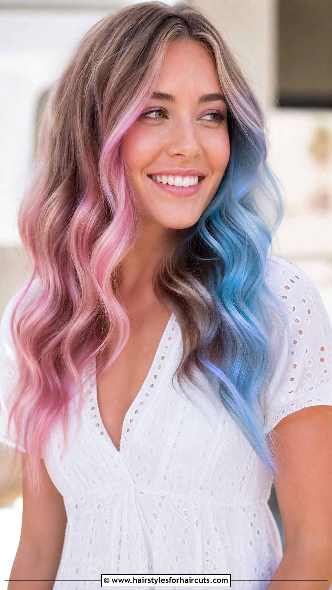 Pastel Tie Dye Waves - 25 music festival hairstyles - 25 music festival hairstyles