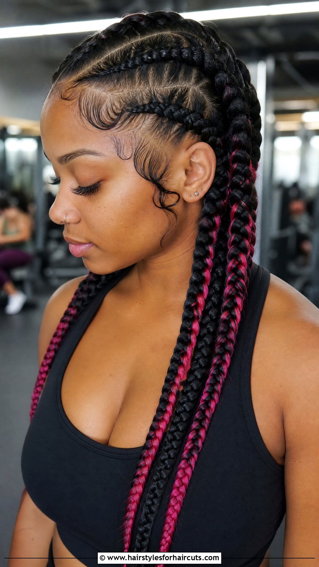Peekaboo Braids With Hidden Color - 25 peekaboo hairstyles - 25 peekaboo hairstyles
