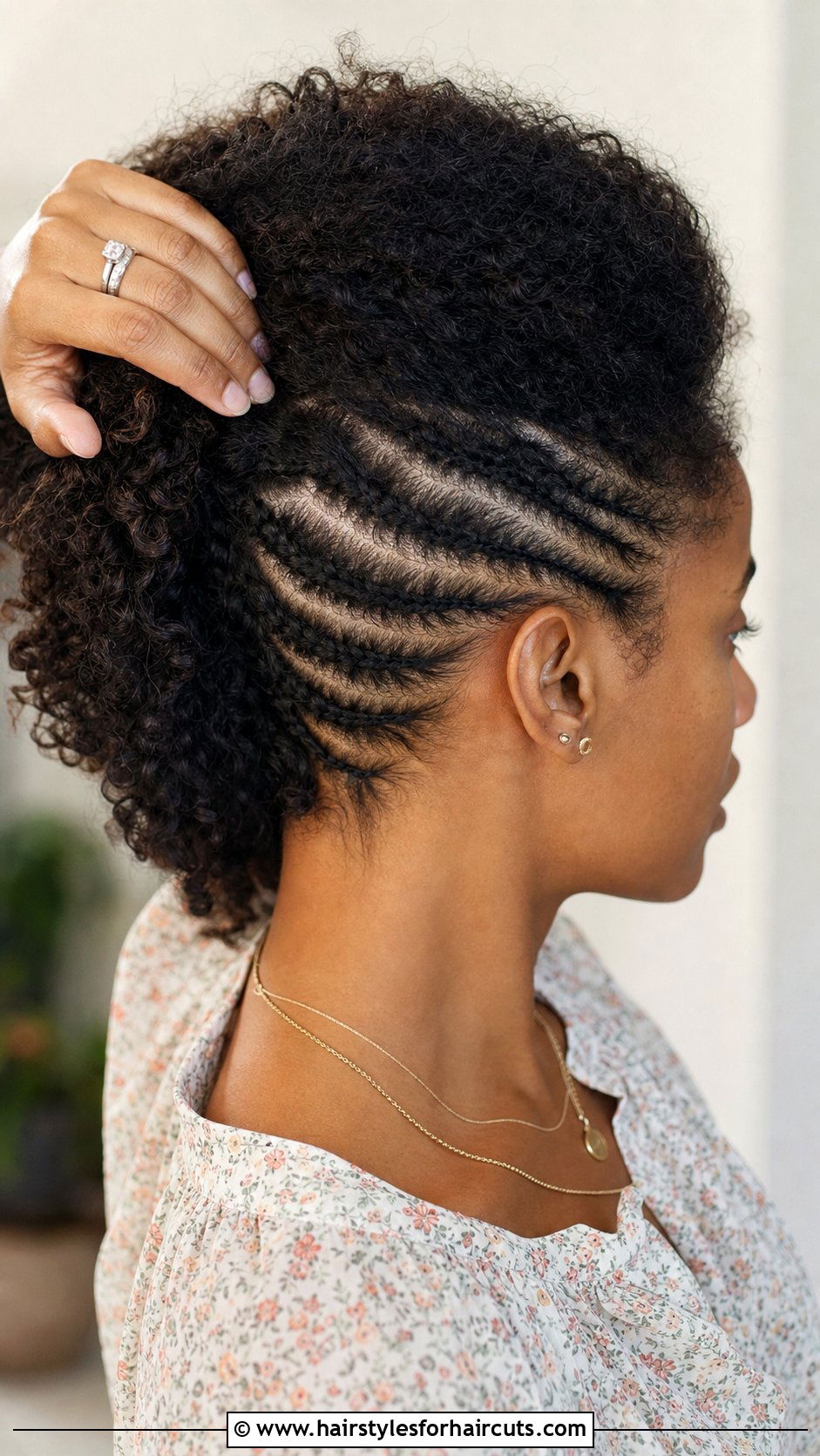 Peekaboo Cornrows - 25 cornrow hairstyles for natural hair - 25 cornrow hairstyles for natural hair