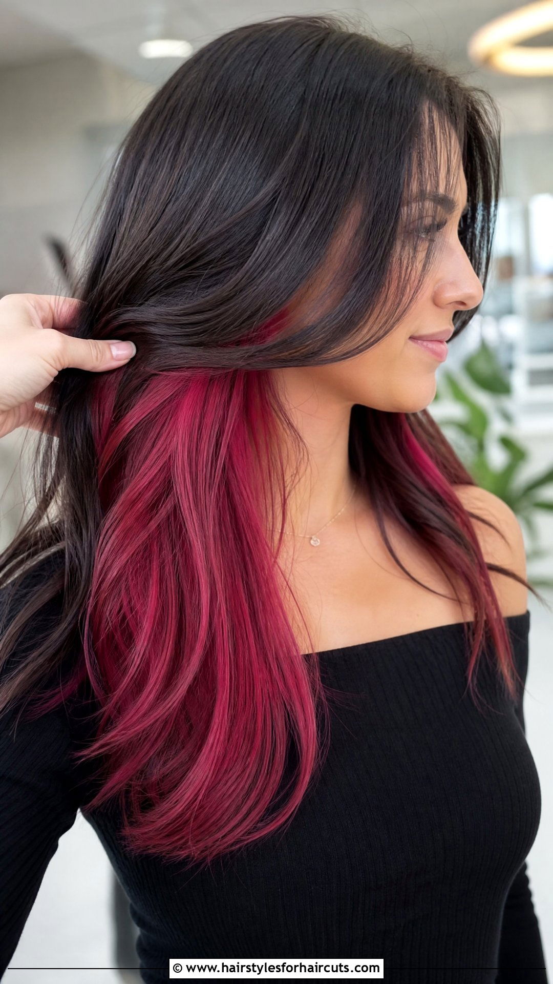 Peekaboo Highlights Long Hair - 25 edgy hairstyles for long hair - 25 edgy hairstyles for long hair