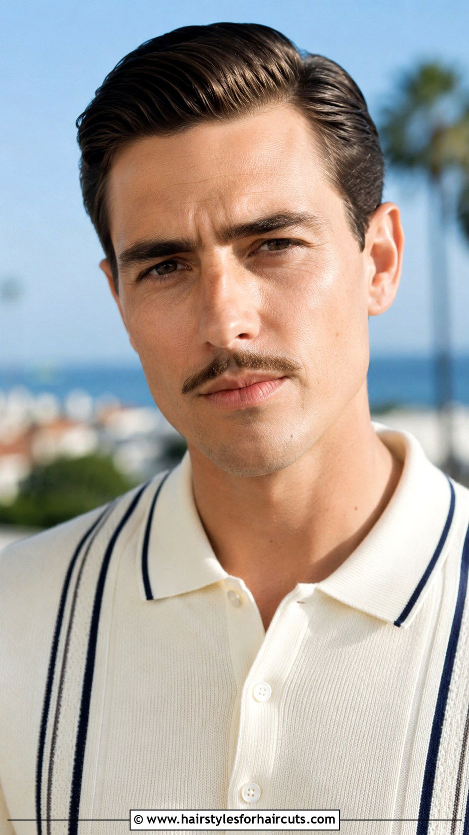 Pencil Mustache Look - 25 facial haircuts - 25 facial haircuts