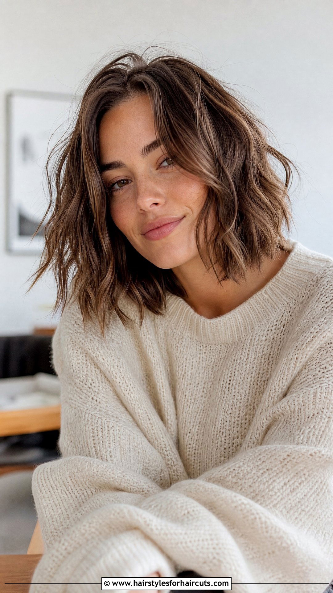Piecey Choppy Lob - 25 chopped haircuts - 25 chopped haircuts