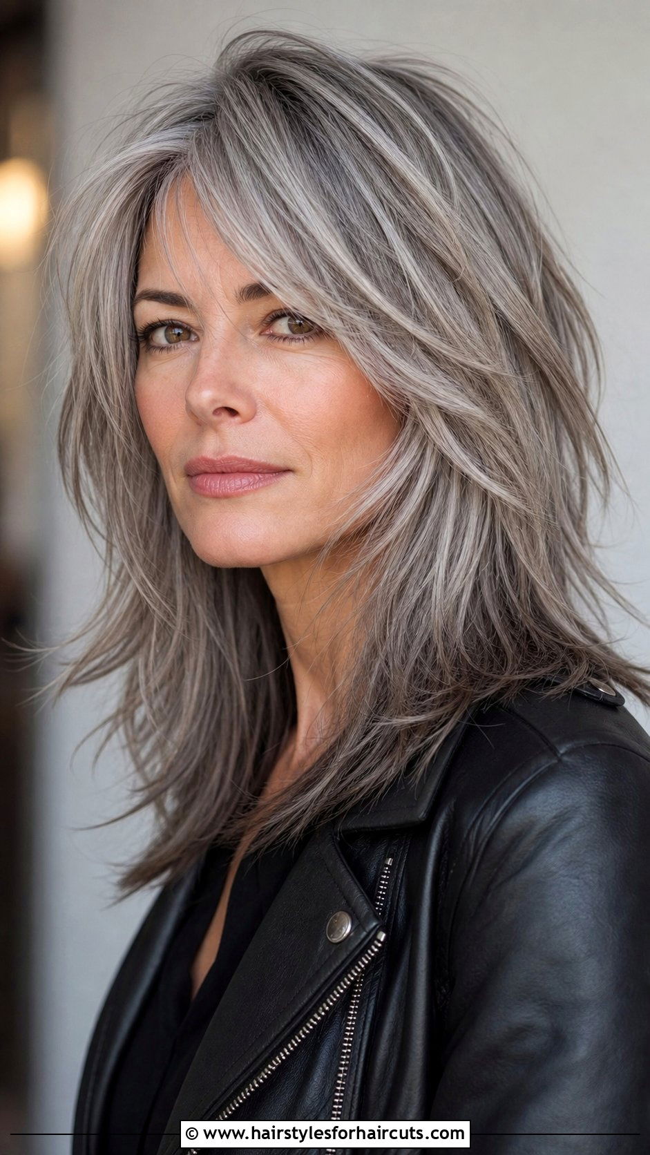 Piecey Layers Grey Hair - 25 hairstyles for grey hair over 70 - 25 hairstyles for grey hair over 70