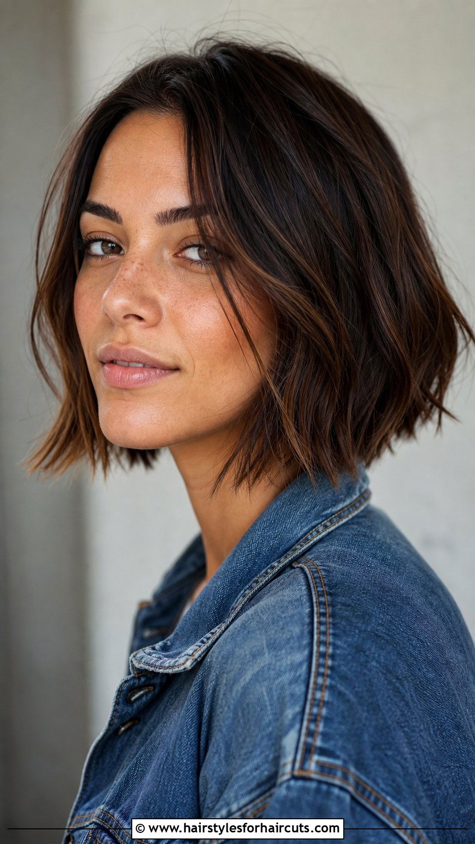 Piecey Medium Bob - 25 haircuts for medium length thin hair - 25 haircuts for medium length thin hair