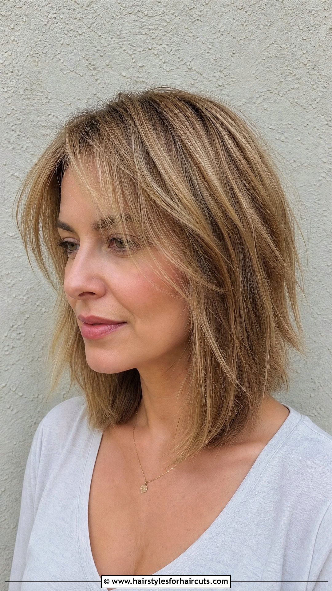 Piecey Medium Length Cut For Fine Hair - 25 medium long hairstyles for thin hair - 25 medium long hairstyles for thin hair